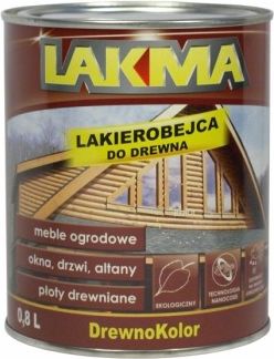 Lakma Lakierobejca do Drewna Drewnokolor Orzech Ciemny 0,8L (011-01-010-0012)