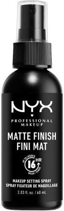 NYX Professional Makeup Makeup Setting Spray Spray utrwalający makijaż Matte finish 60 ml