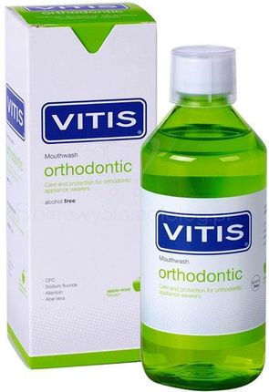 VITIS Orthodontic płyn do płukania jamy ustnej dla osób noszących aparaty ortodontyczne 500ml