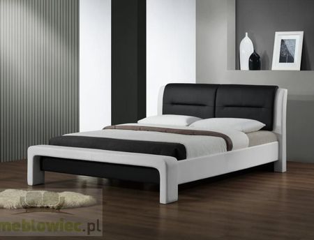 Halmar łóżko cassandra (160x200) biało-czarny