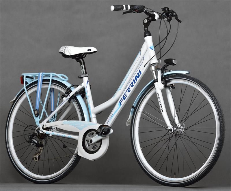 Ferrini Venue Damski 28 21V BiałoNiebieski 2013 Rowery Miejskie