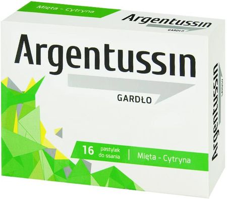 ArgenTussin Gardło, smak miętowo-cytrynowy 16 pastylek