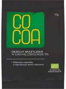 COCOA Orzechy brazylijskie w surowej czekoladzie BIO 70g