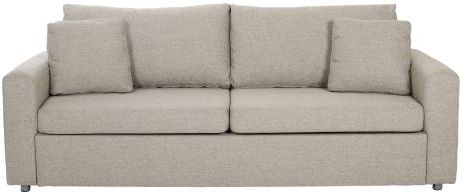 Homelike Future City Beżowa sofa rozkładana pokryta tkaniną. - 0000037362