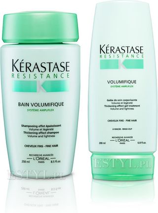 Kerastase Volumifique Zestaw nadający objętość: szampon 250ml + mleczko 200ml