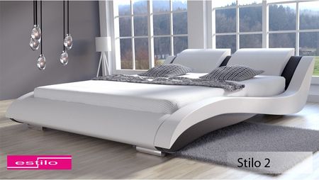 Estilo łóżko do sypialni Stilo-2 Lux skóra naturalna 200x220