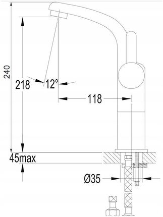 Omnires BIHC Darling DA5012 czarny mat DA5012BL - zdjęcie 5