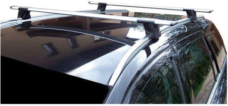 Aguri Bagażnik dachowy bazowy aluminiowy aerodynamiczny na relingi zintegrowane Runner R1 C/D