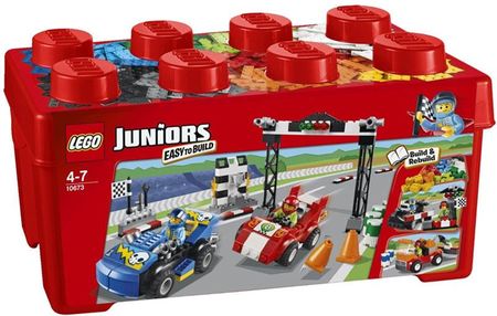 LEGO Juniors 10673 Race Car Rally Wyścigi Samochodowe 