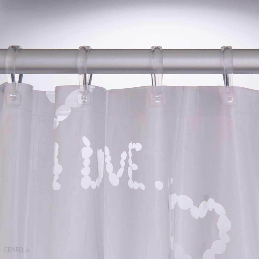 Zasłona prysznicowa Sealskin Condens PEVA 180x200 cm biała (210841310)