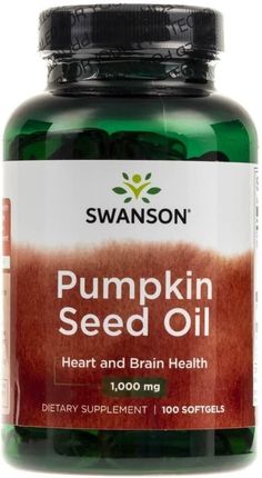 Swanson Pumpkin Seed Oil Olej z pestek dyni 1000mg 100 kaps.