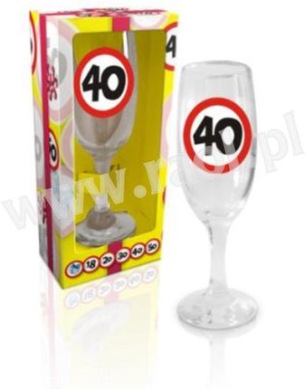 Kieliszek do szampana "40 urodziny"