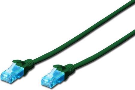 DIGITUS PATCH CORD U/UTP KAT.5E PVC 5M ZIELONY (DK-1512-050/G)