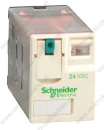 Schneider Przekaźnik Miniaturowy Wtykowy 24V Dc Cztery Styki Przełączne (RxM4AB2BD)