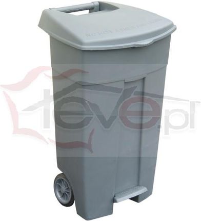 Merida Duży Pojemnik Na Odpady Z Pokrywą Szary, 120 L, Kjs405