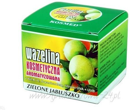 KOSMED Wazelina kosmetyczna do ust zielone jabłuszko 15ml
