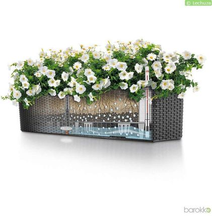 Lechuza donica Balconera 80 biała 3-15680 - zdjęcie 2