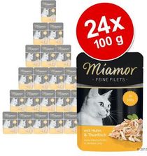 Miamor Feine Filets Kurczak Z Tuńczykiem W Galaretce 24x100G
