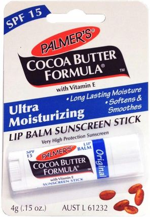 PALMERS pielęgnacyjny balsam do ust SPF15 o zapachu ciemnej czekolady 4g