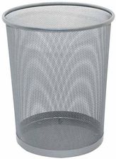 Zdjęcie Q-Connect Kosz Na Śmieci Metalowy, 19L Srebrny (KF00849) - Czarne
