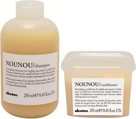 Davines Nounou zestaw do włosów farbowanych: szampon+odżywka 2x250ml