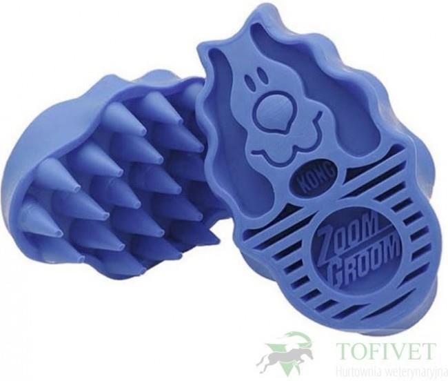 Kong Zoomgroom Zgrzebło Gumowe Dla Psa - zdjęcie 1 Kong Zoomgroom Zgrzebło Gumowe Dla Psa