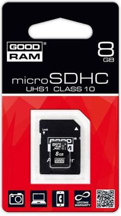 Goodram microSDHC 8GB Class 10 UHS-I (SDU8GHC10AGRR10)