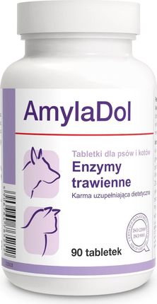 Dolfos Amyladol Enzymy Trawienne Dla Psów I Kotów 90tab.