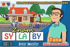 Komlogo.Pl Domino Dwusylabowe "Znam Sylaby", Cz. 3 I 4.Zestaw Tata - Kursy i szkolenia