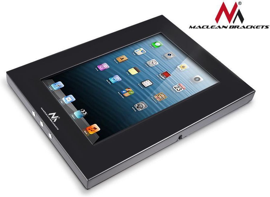 Maclean Uchwyt reklamowy do tabletu MC-610 metalowa obudowa z zamkiem Tab 2 10.1 mocowanie naścienne (34184) - zdjęcie 1 Maclean Uchwyt reklamowy do tabletu MC-610 metalowa obudowa z zamkiem Tab 2 10.1 mocowanie naścienne (34184)