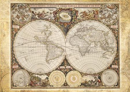 Schmidt Puzzle 2000El. Historyczna Mapa Świata