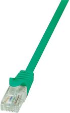 LogiLink Kabel sieciowy CAT 5e U/UTP AWG 26/7 RJ45 0.50 m zielony (52792025804)