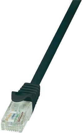 LogiLink Kabel sieciowy CAT 5e U/UTP AWG 26/7 RJ45 1 m Czarny (52792025637)