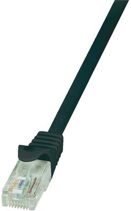 LogiLink Kabel sieciowy CAT 5e U/UTP AWG 26/7 RJ45 0.50 m Czarny (52792025620)