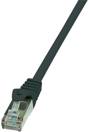 LogiLink Kabel sieciowy CAT 5e F/UTP AWG 26/7 RJ45 0.50 m Czarny (52792025101)