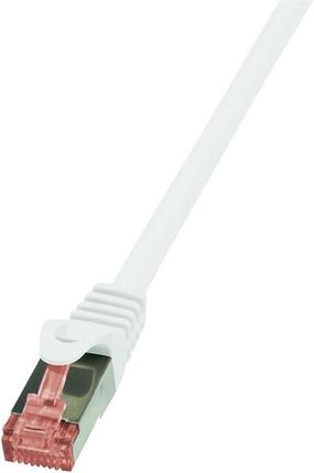 LogiLink Kabel sieciowy CAT 6 S/FTP AWG 27/7 RJ45 1 m Biały (52792020915)