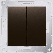 Kontakt-Simon Simon 54 Premium Łącznik Świecznikowy Do Wersji Ip44 10Ax 250V~ Szybkozłącza Brąz Mat *Posiada Wkładkę Uszczelniającą P Dw5B.01/46