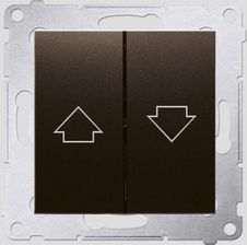 Zdjęcie Kontakt-Simon Simon 54 Premium Przycisk Żaluzjowy 10Ax 250V~ Szybkozłącza Brąz Mat Dzp1.01/46 - Trzebinia