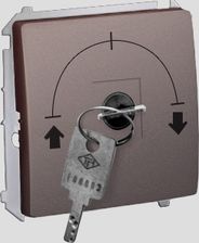 Kontakt-Simon Basic Moduł Łącznik Chwilowy Jednobiegunowy Z Kluczem 2 Pozycyjny „0-I” Styk N/O. 0 Inox (Met Bmp1K.01/21