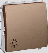 Kontakt-Simon Basic Moduł Przycisk Światło 16Ax 250V~ Zaciski Śrubowe Satyna Bms1A.01/29