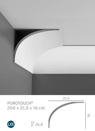 Ceiling moulding E-15 plain mouldings - Marbet Design