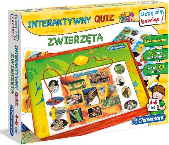 Clementoni Interaktywny Quiz Zwierzeta 100 Quizow 60063 Gra Dla Dziecka Ceny I Opinie Ceneo Pl