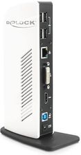 DELOCK REPLIKATOR PORTÓW USB 3.0->MIC,AUDIO,HDMI,DVI,LAN,4X USB 2.0,2X USB 3.0 D (87568) (87568)