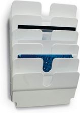 Durable Flexiplus A4 6 Poziomych Pojemników Na Dokumenty Landscape, Kolor Biały (1700014011) - Gazetniki