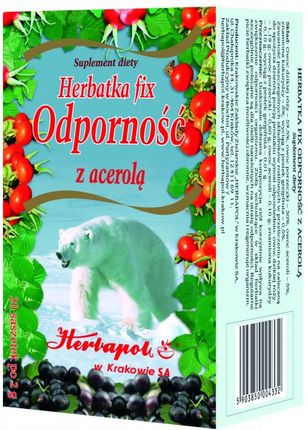 HERBAPOL Herbatka Odporność z Acerolą fix 20 saszetek