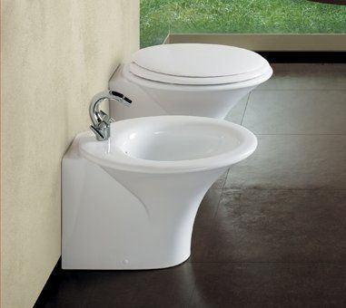 Miska WC Hatria G-FULL 120 panel +bidet z lewej pokrywa z drewna  orzechowego YXVP92 - Opinie i ceny na