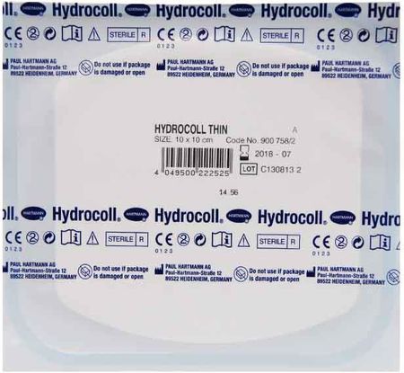 HYDROCOLL Thin opatrunek hydrokoloidowy 10cmx10cm - 1 sztuka
