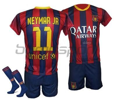 Komplet dla dzieci Neymar 11 FC Barcelona Home - Ceny i