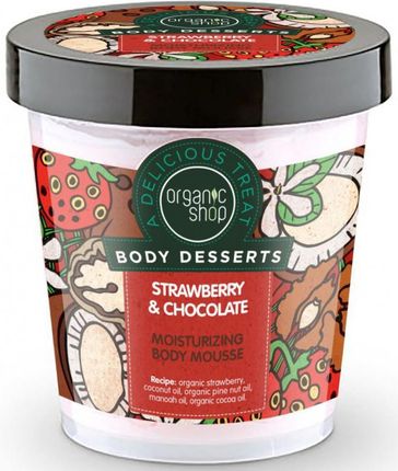 Organic Shop Body Desserts Mus Do Ciała Nawilżający Strawberry&Chocolat 450 ml