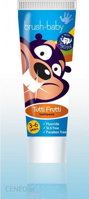 Brush-Baby Toothpaste - Kids Toothpaste Tutti Frutti, 3-6 years